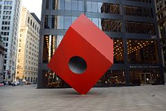 15-01 The Red Cube By Isamu Noguchi- At 140 Broadway In New York Financial District